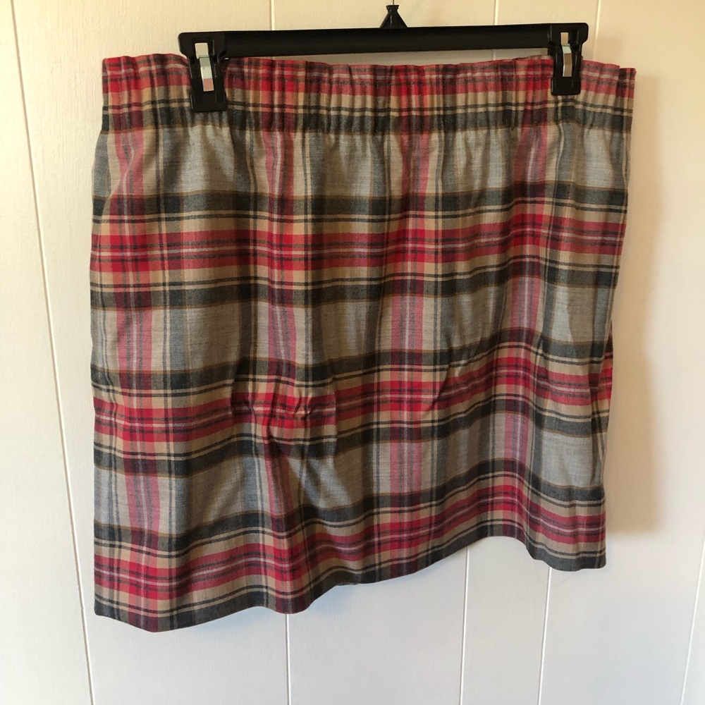 J. Crew plaid wool sidewalk skirt